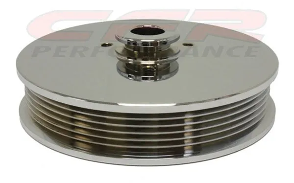 1979-93 FORD MUSTANG 5.0 BILLET POWER STEERING PULLEY - CHROME