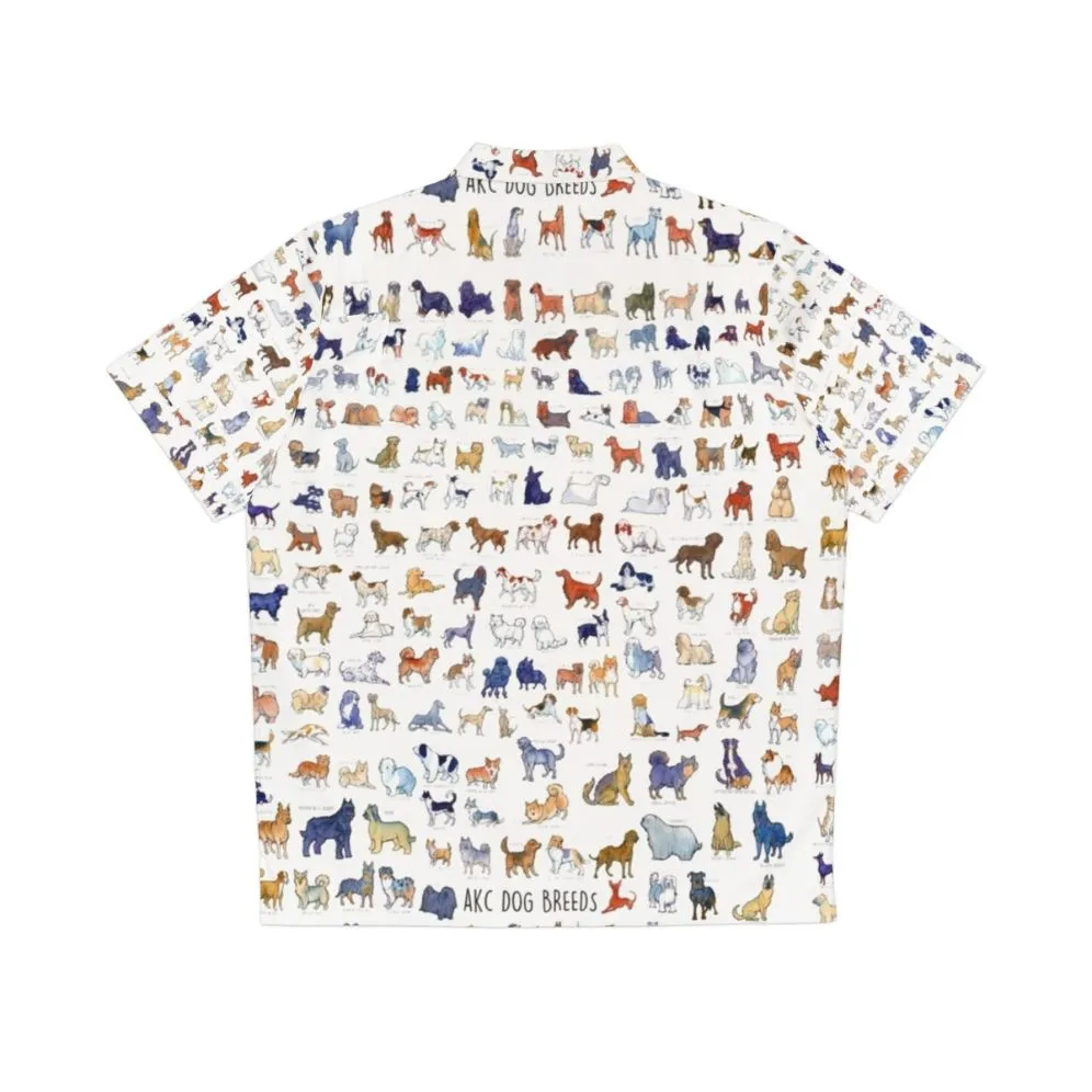 AKC Dog Breed Hawaiian Shirt | Watercolor Dog Art