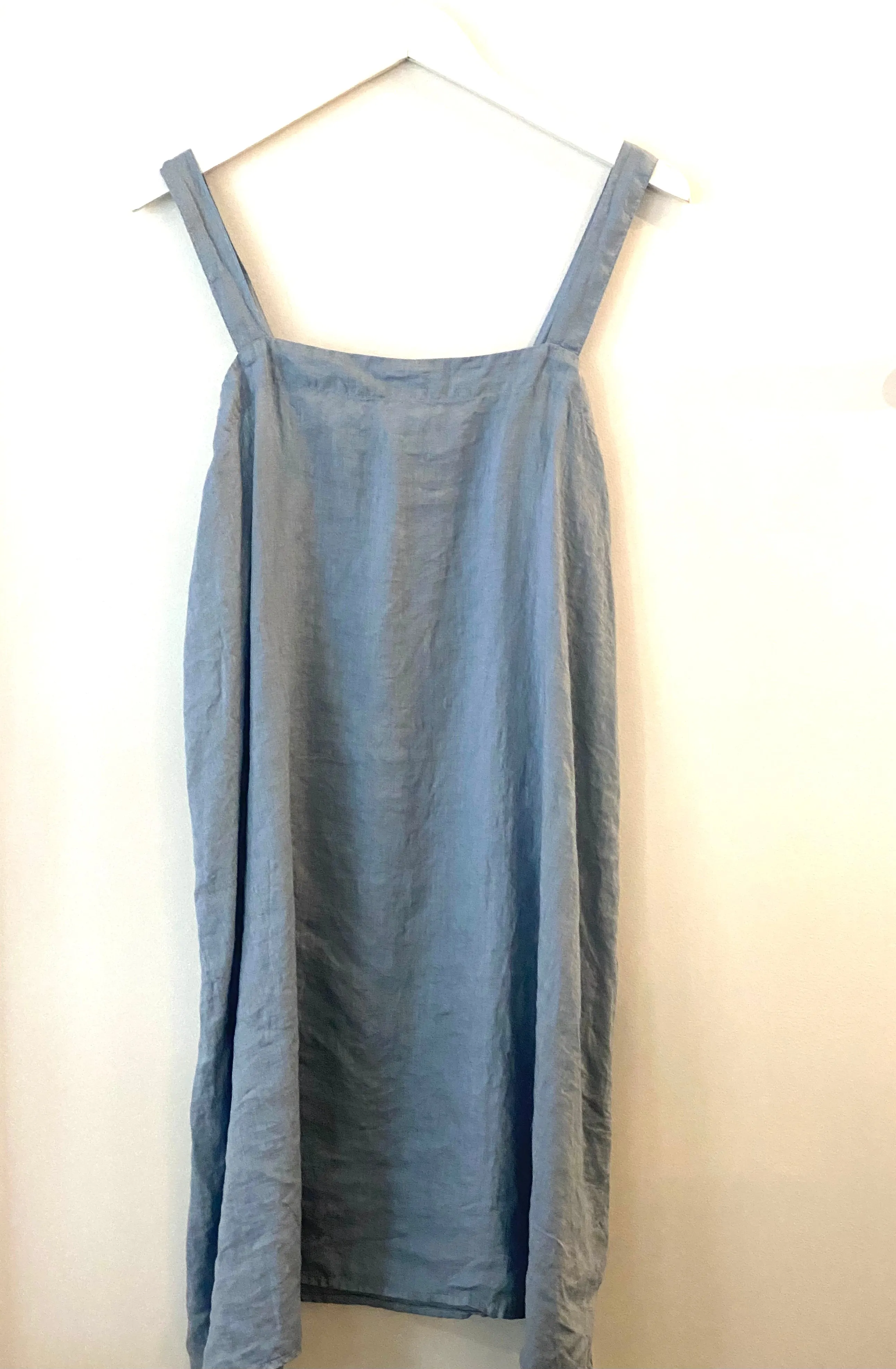 CP Shades Sally Linen Dress Faded Denim