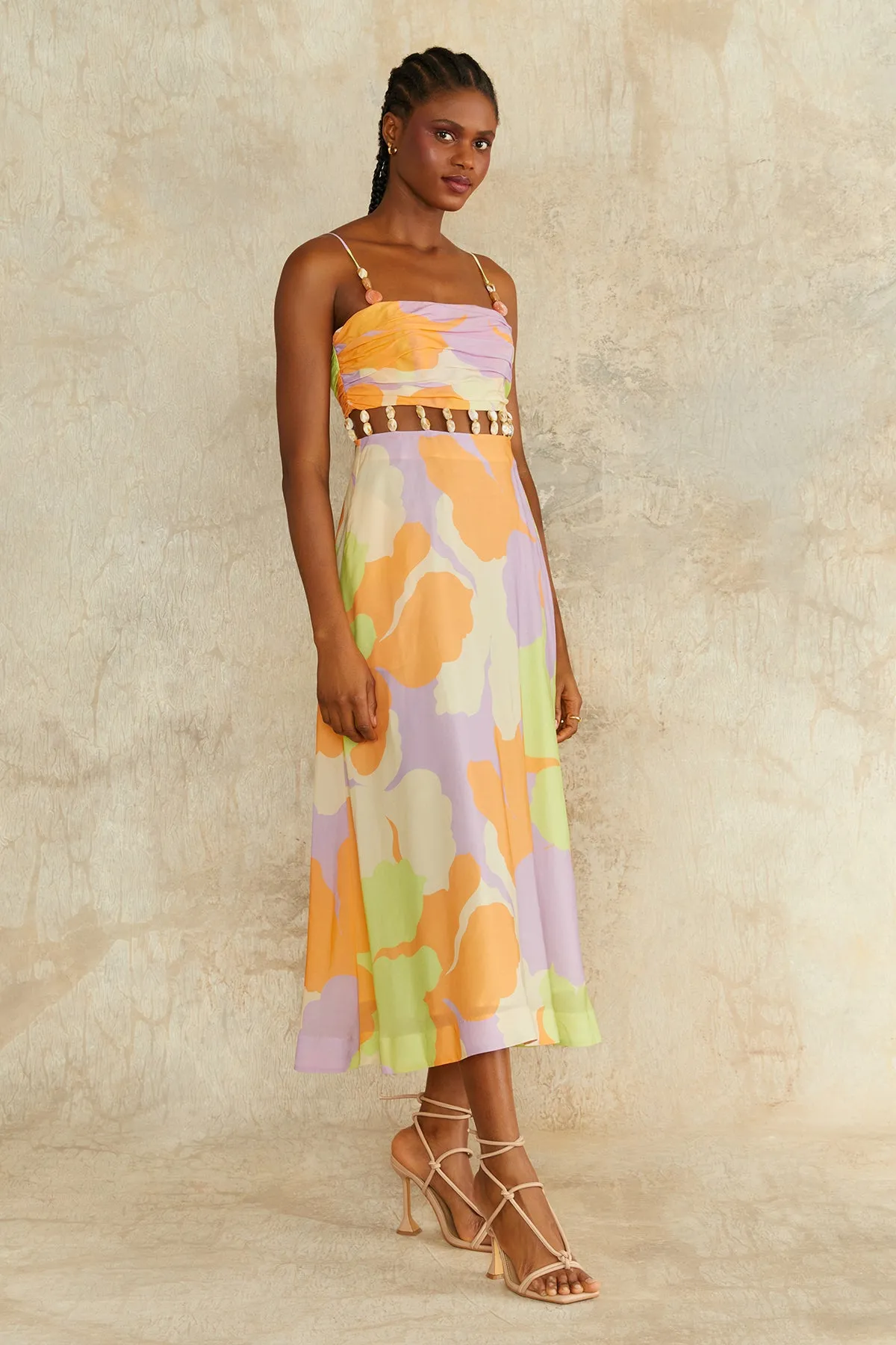 Georgie Beaded Waist Midi