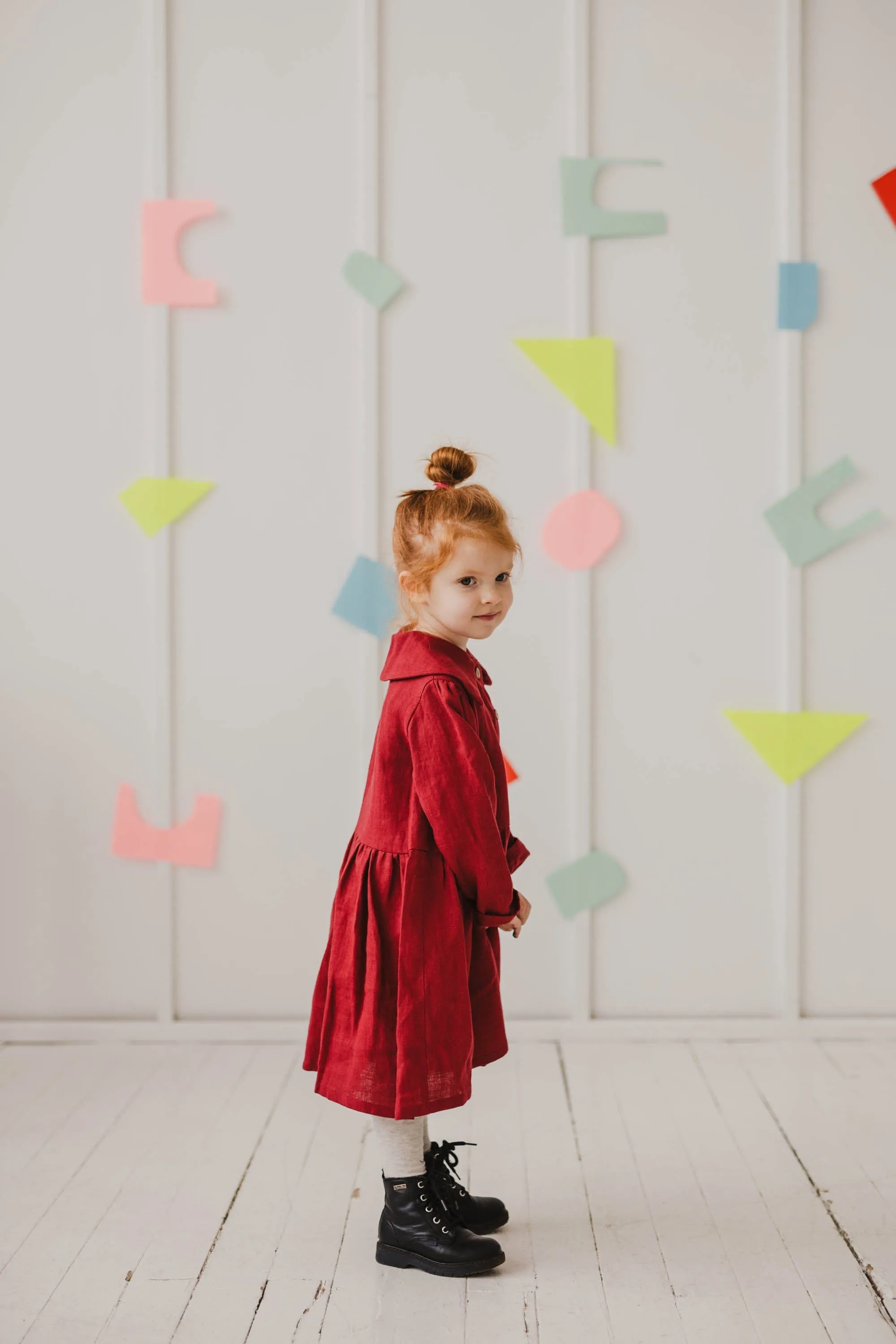 Guze Girls Linen Dress | Multiple Colours