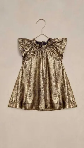 Isabella Dress | Gold | Noralee