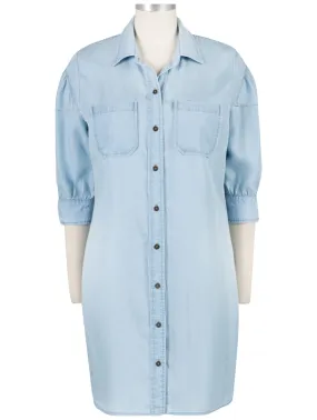 KUT Sylvia Button Down DRESS 'Light Wash'
