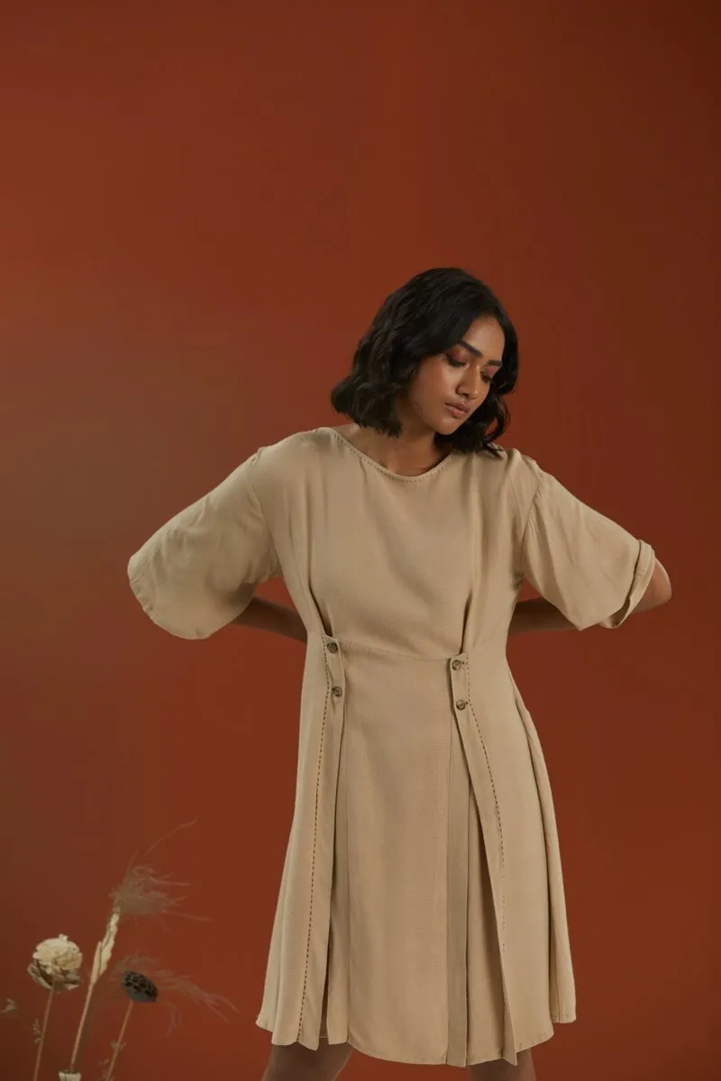 Stonish Beige Dress | Womens Dress