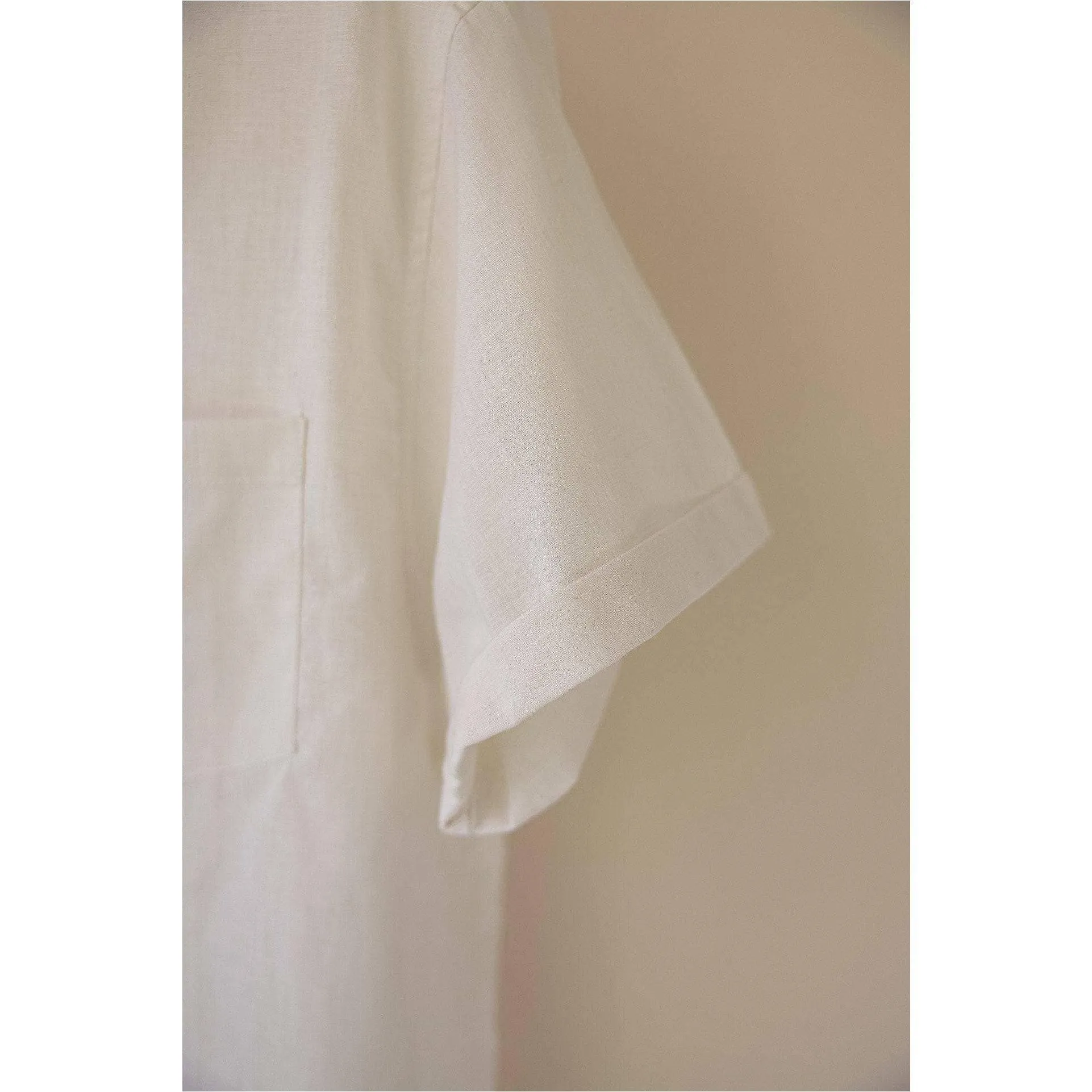 White Hemp Button Down Shirt